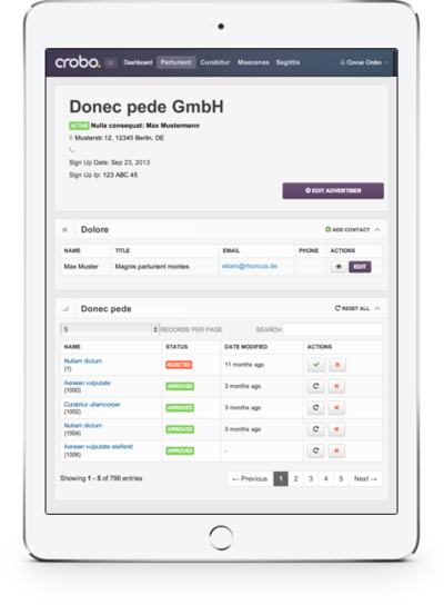 Crobo Design iPad